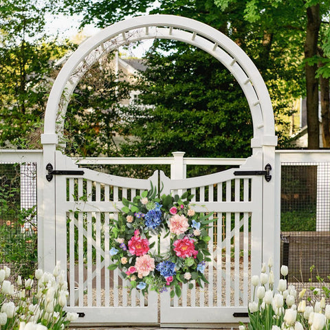 HEY BEKY 24-inch spring wreath as seasonal home decor for all seasons