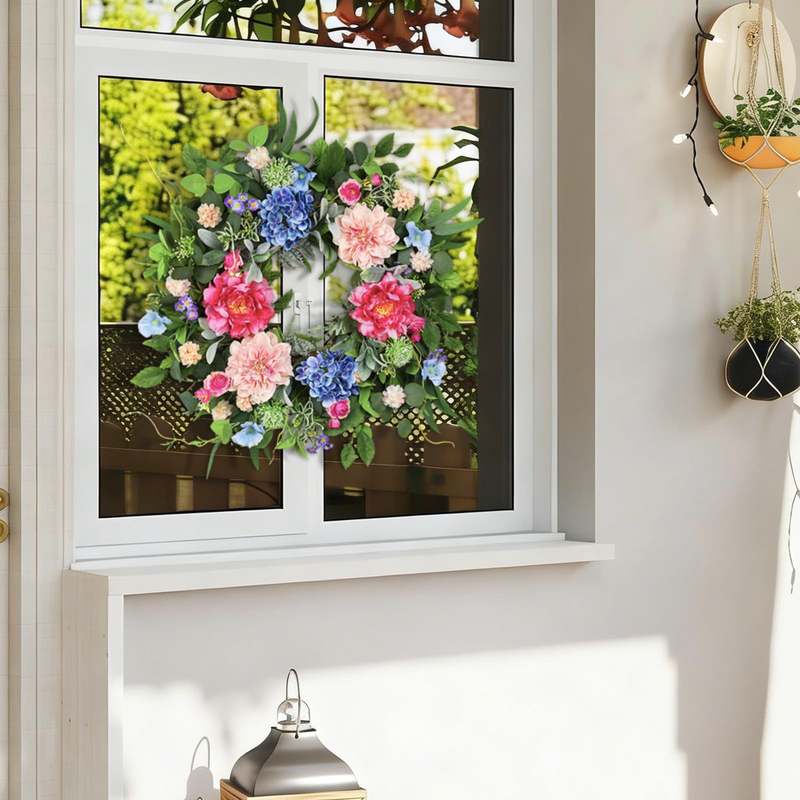 HEY BEKY 24-inch spring wreath as a centerpiece for weddings or parties