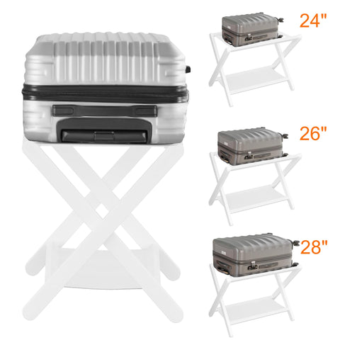 Heybly luggage rack dimensions 26.6L x 18.1W x 20.5H inches