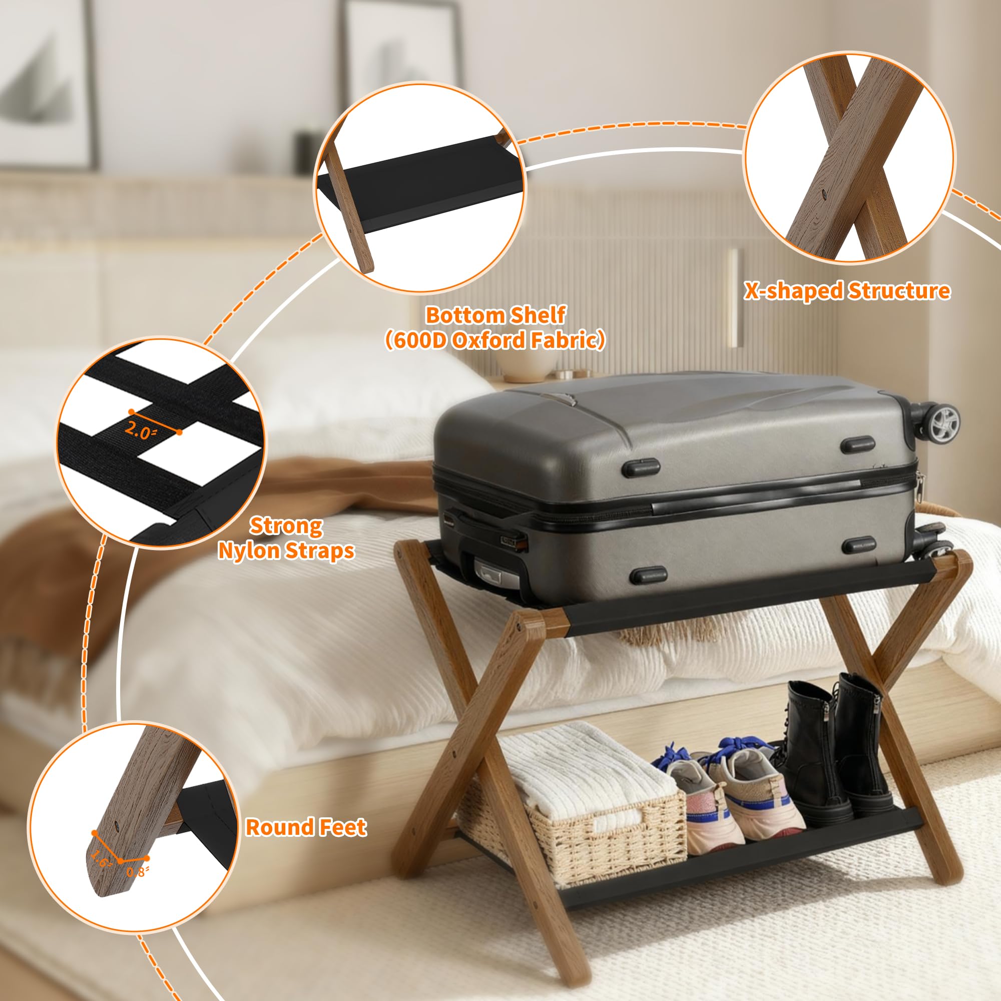 Heybly luggage rack is easy to assemble with included parts and clear directions