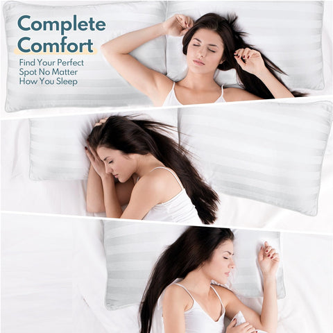 HEYCUZI hotel-quality rest vibe captured in a king pillow setup.