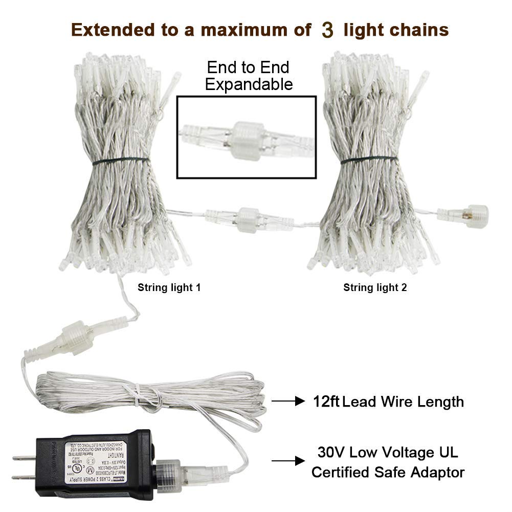 HEYFUNi plug-and-play curtain lights for quick, tool-free setup
