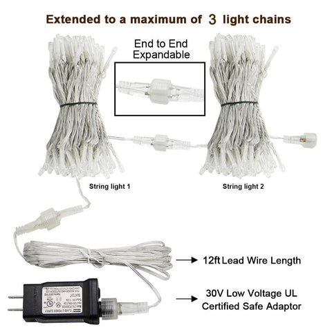 HEYFUNi plug-and-play curtain lights for quick, tool-free setup