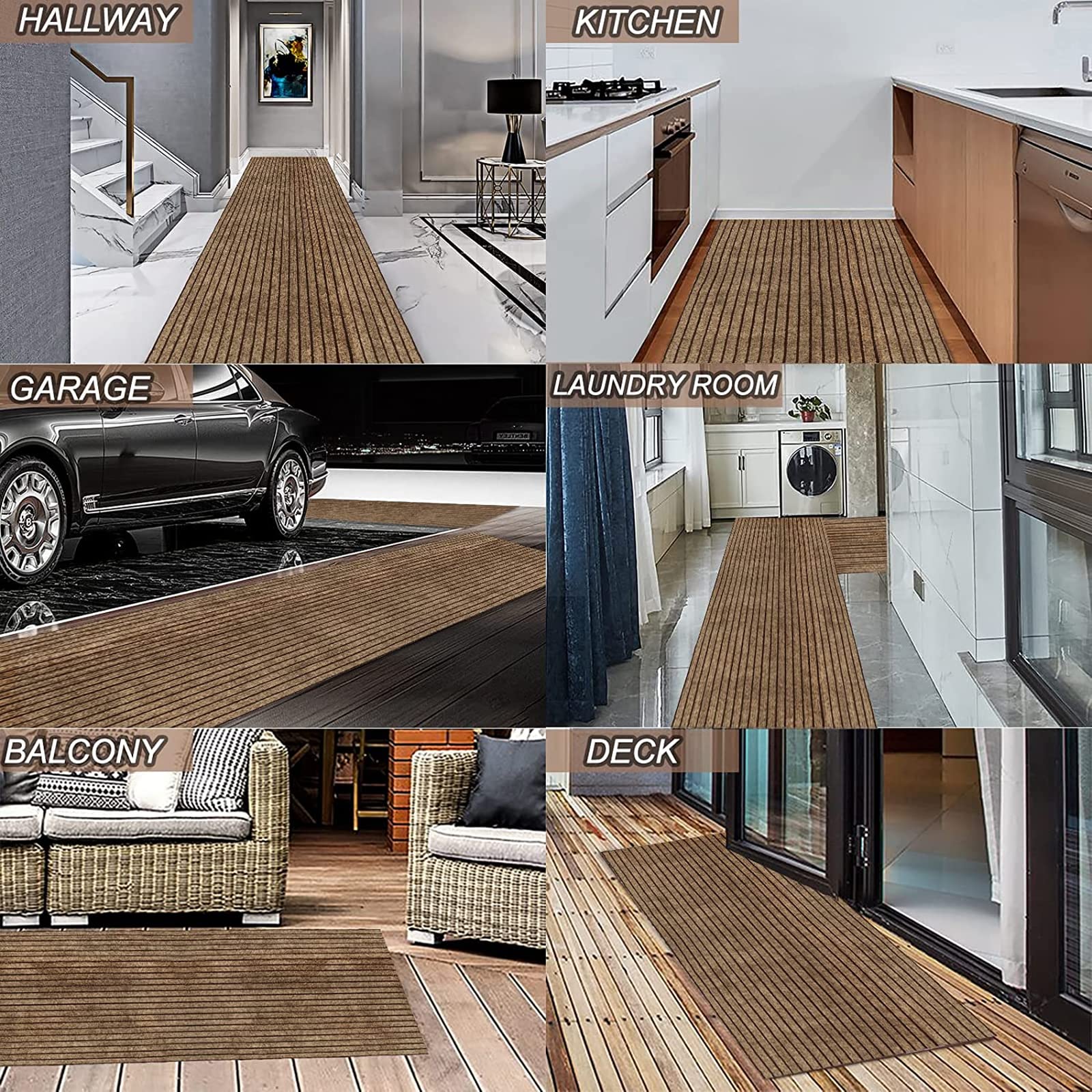 Heyroll rug adds curb appeal and practical durability.