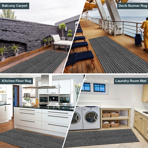 Heyroll pet-friendly dirt-scraping hallway runner helps keep floors clean.