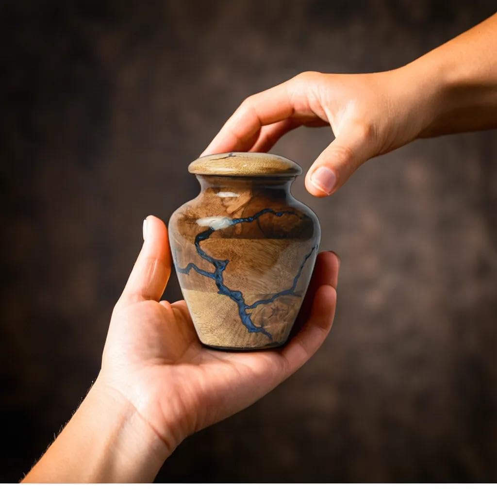 Decorative memorial urn suitable for both men and women by HEYTREND