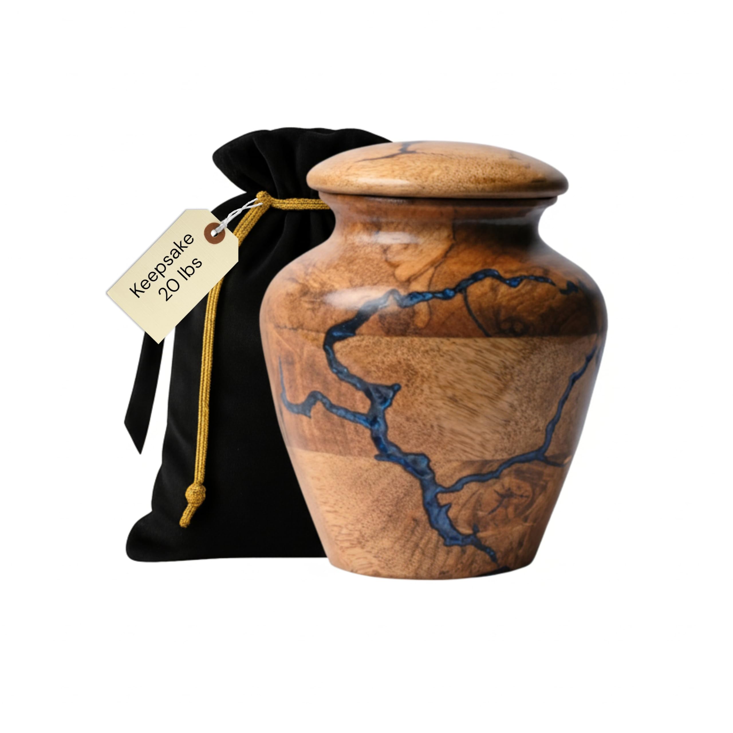 Scale-friendly 5x4 inch urn fits on shelves, mantels, or side tables