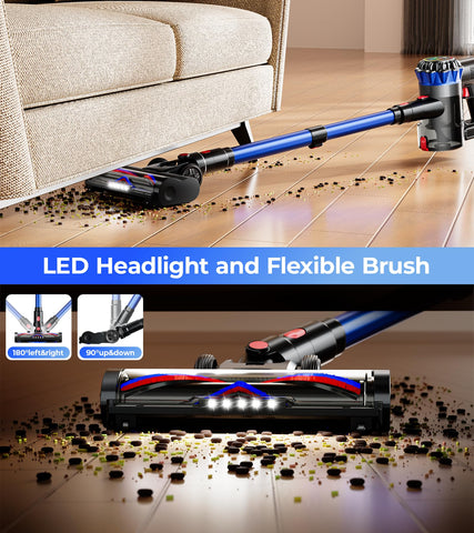 HFFLH lightweight ergonomic handle enables comfortable one-handed use.