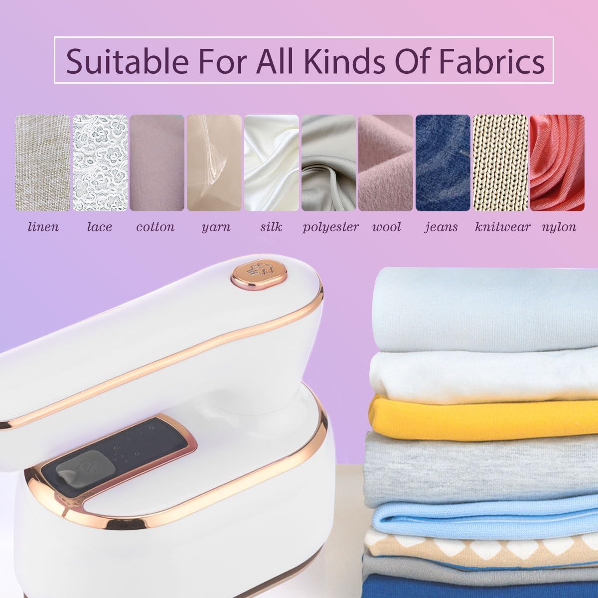 HFLYJPYW continuous steam output helps finish ironing faster.