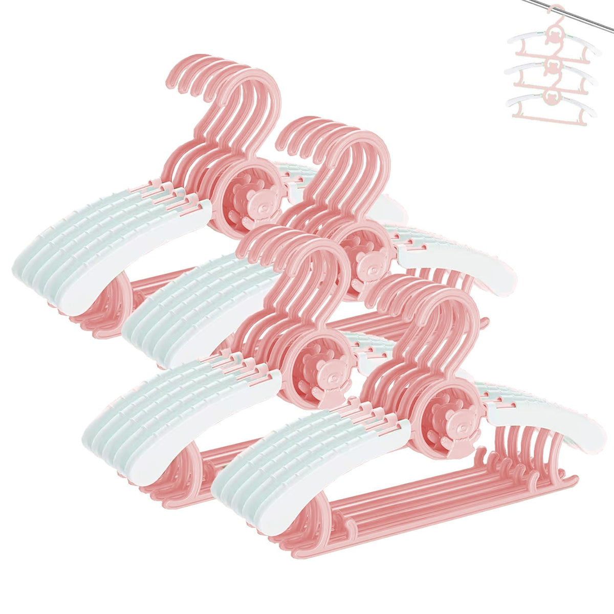 HGYZE Baby Hangers adjustable 11-14 inch for growing children