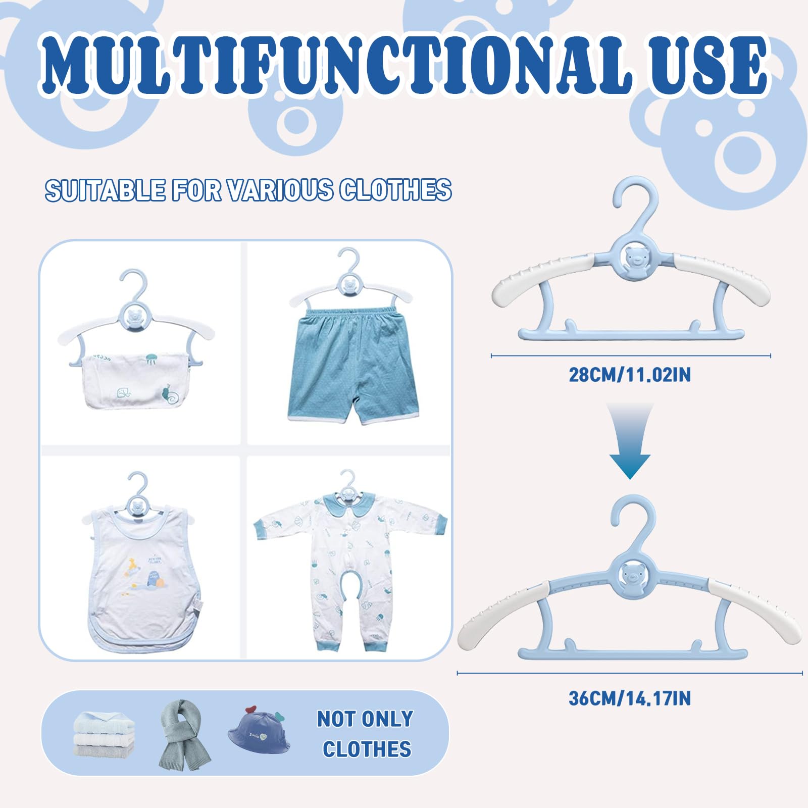 HGYZE baby hangers non-slip shoulders prevent slipping