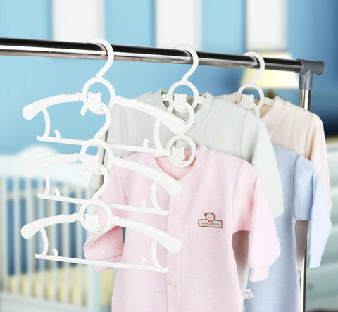 HGYZE Baby Hangers nursery-ready white finish blends with rooms
