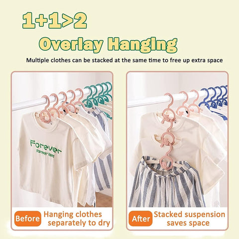 HGYZE Baby Hangers pants waistband loading without clips