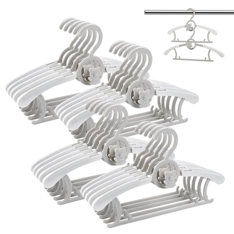 HGYZE Baby Hangers in grey with ultra-thin, non-slip design for compact nurseries