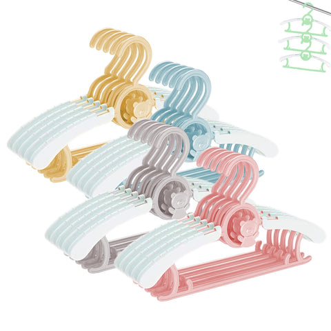 HGYZE stackable baby hanger for compact nursery organization.