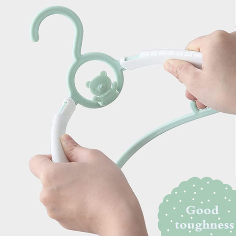 HGYZE 20-pack green nursery hangers for easy replacement