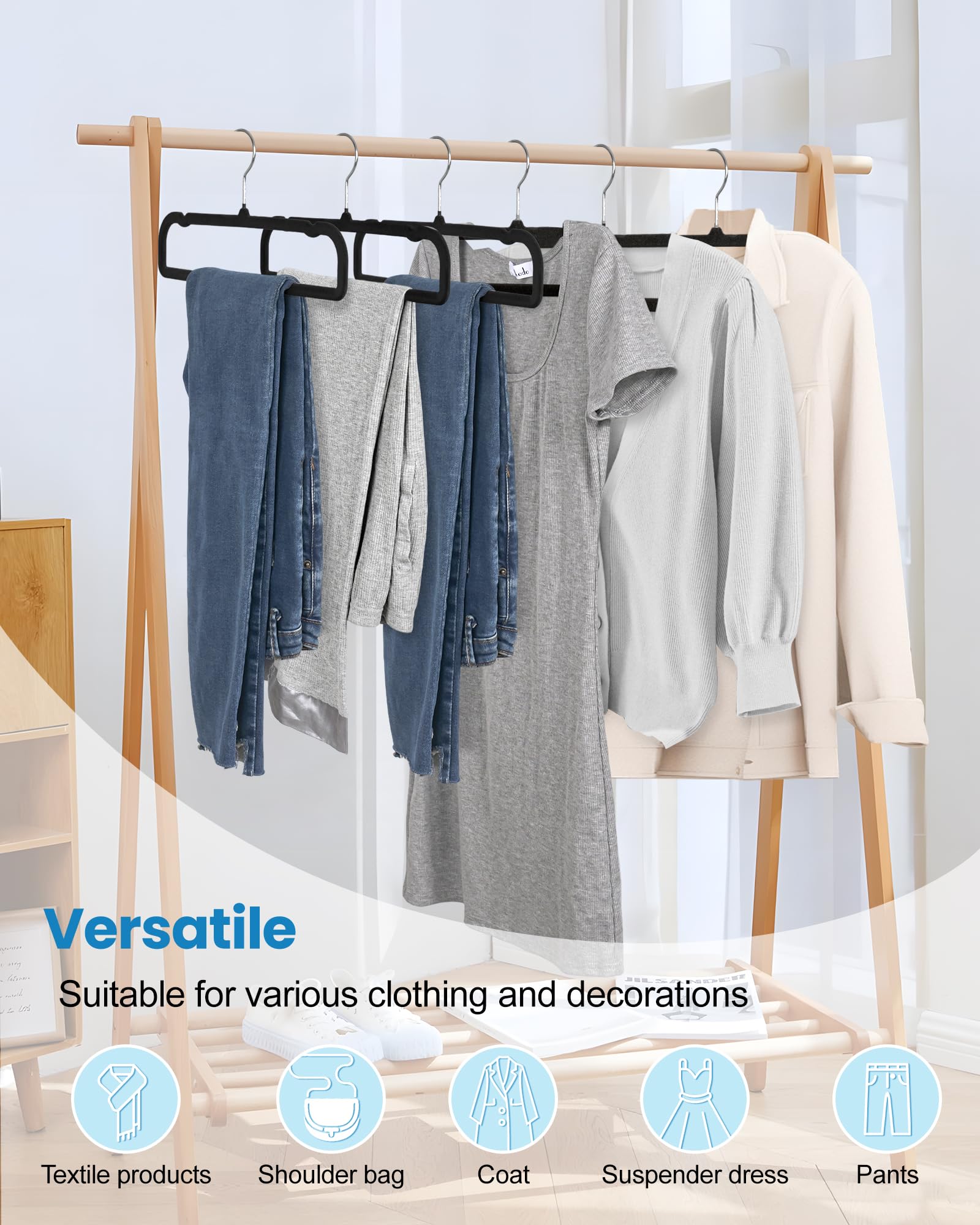 HGYZE hanger connectors enable multi-pant storage in closets