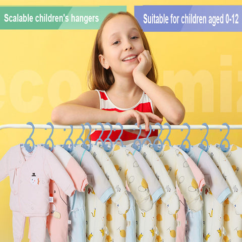 HGYZE Kid Hangers slim profile saves closet space