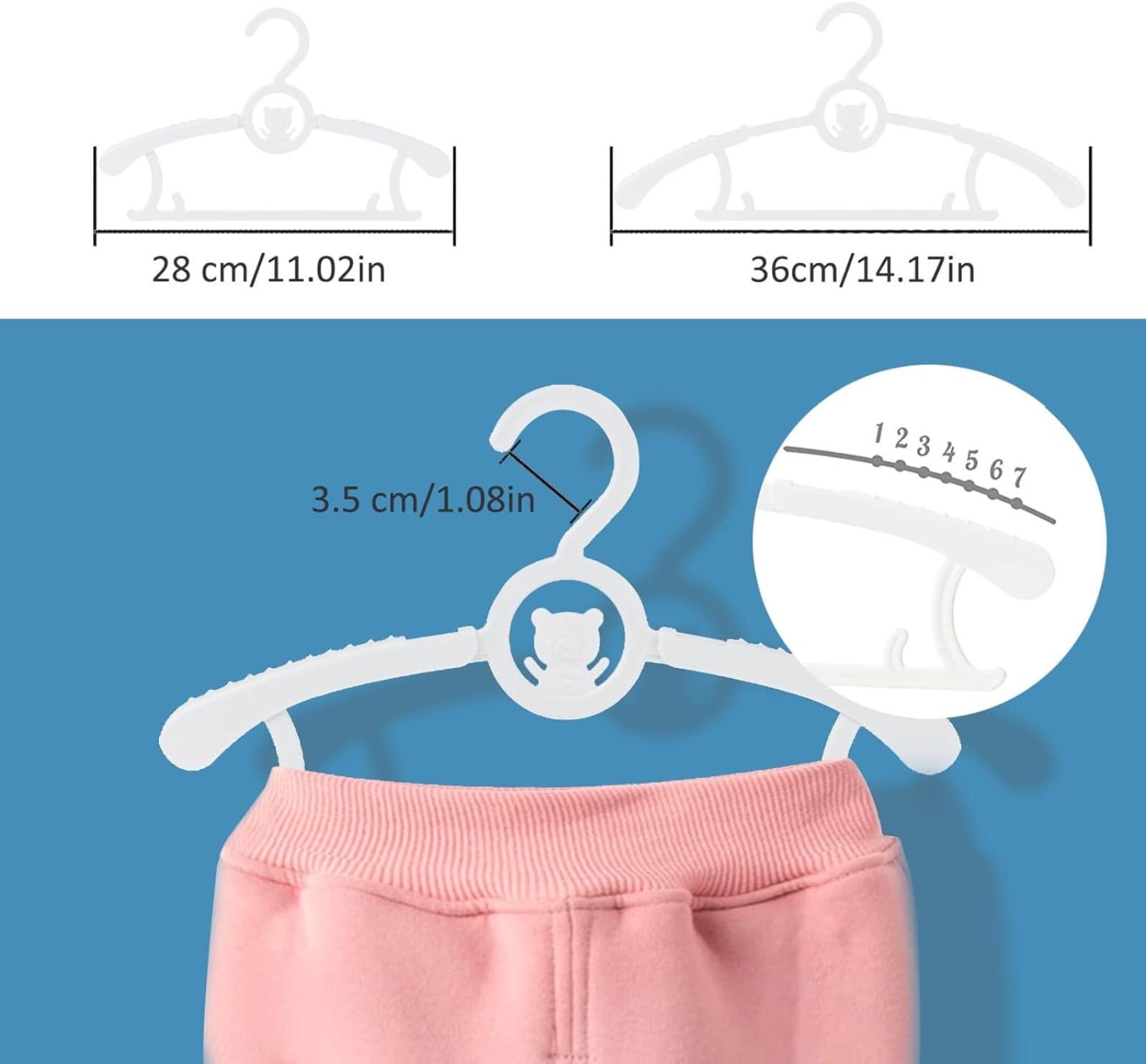 HGYZE non-slip edges prevent slipping and wrinkling of garments.