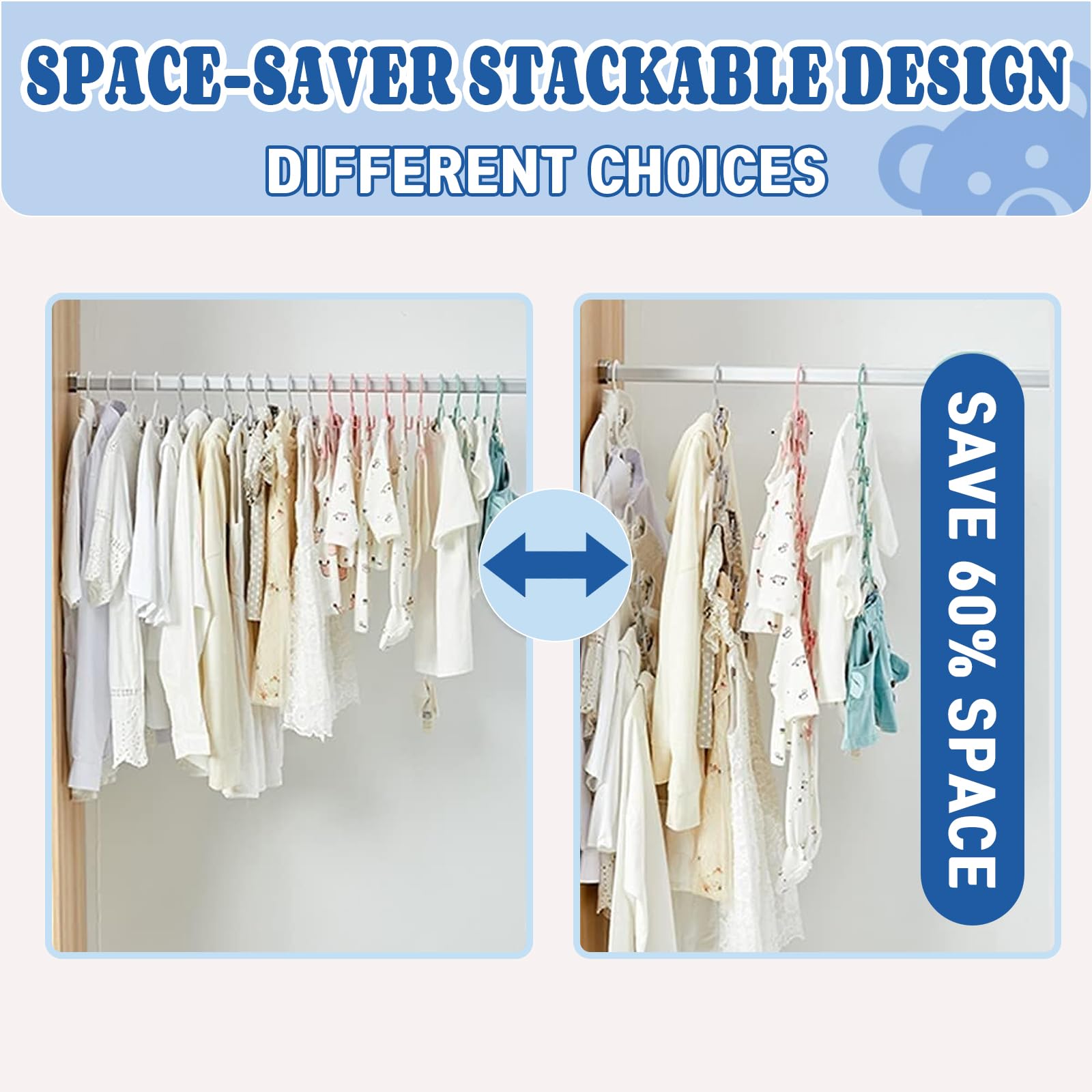 HGYZE ultra-thin profile hangers maximize closet space