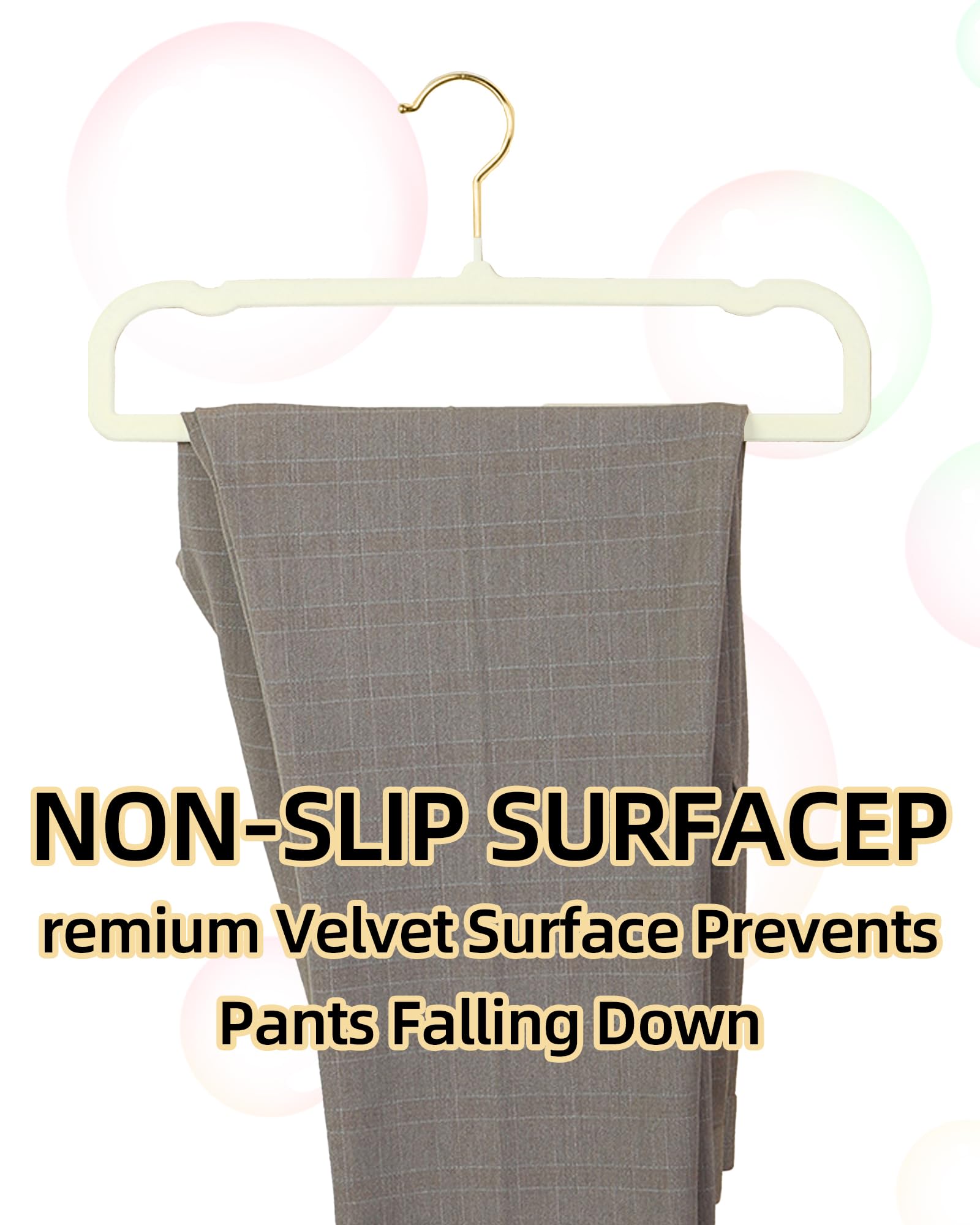 HGYZE velvet hangers organize dress and pant closet efficiently