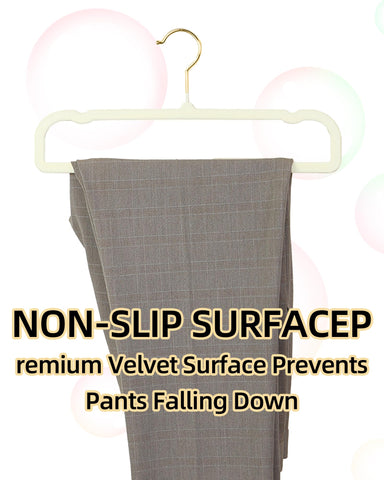 HGYZE velvet hangers organize dress and pant closet efficiently