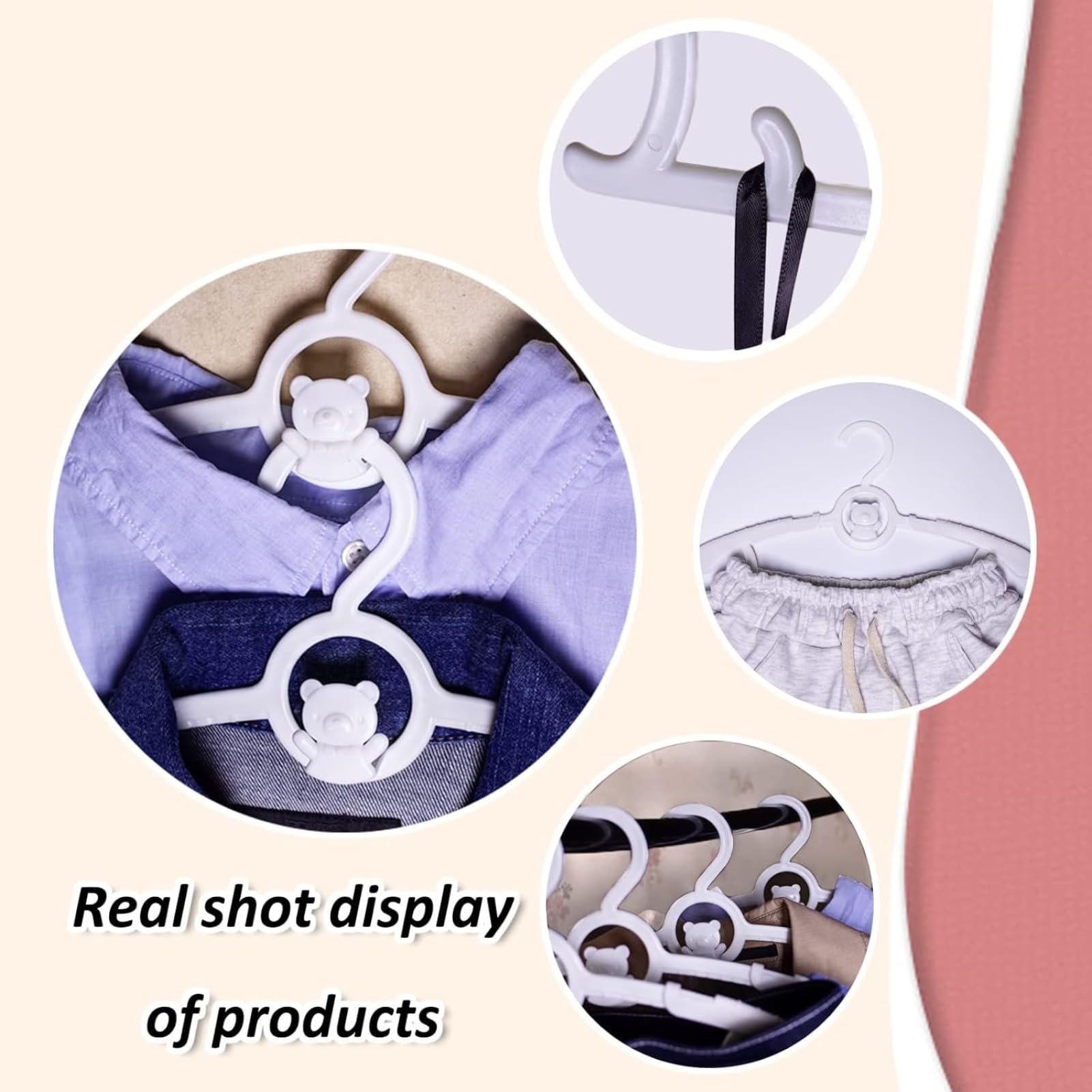 HGYZE wide-shoulder design protects seams when hanging shirts and dresses.