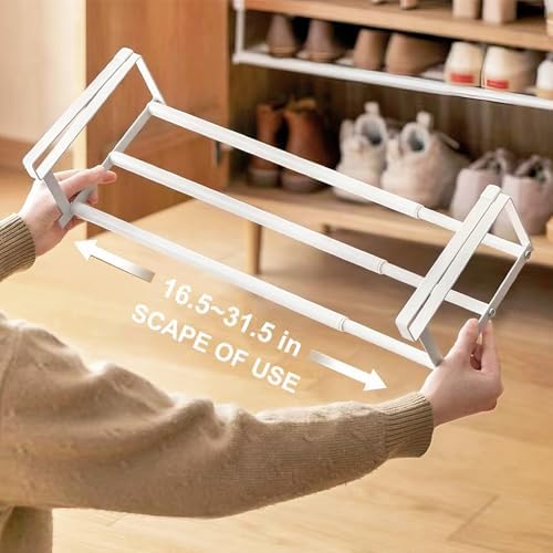 HGZBS Expandable Shoe Rack easy installation with no tools required.