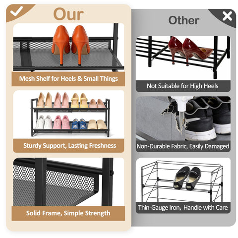 HHOKEM wall-baffle behind shelf protects walls and keeps shoes neat