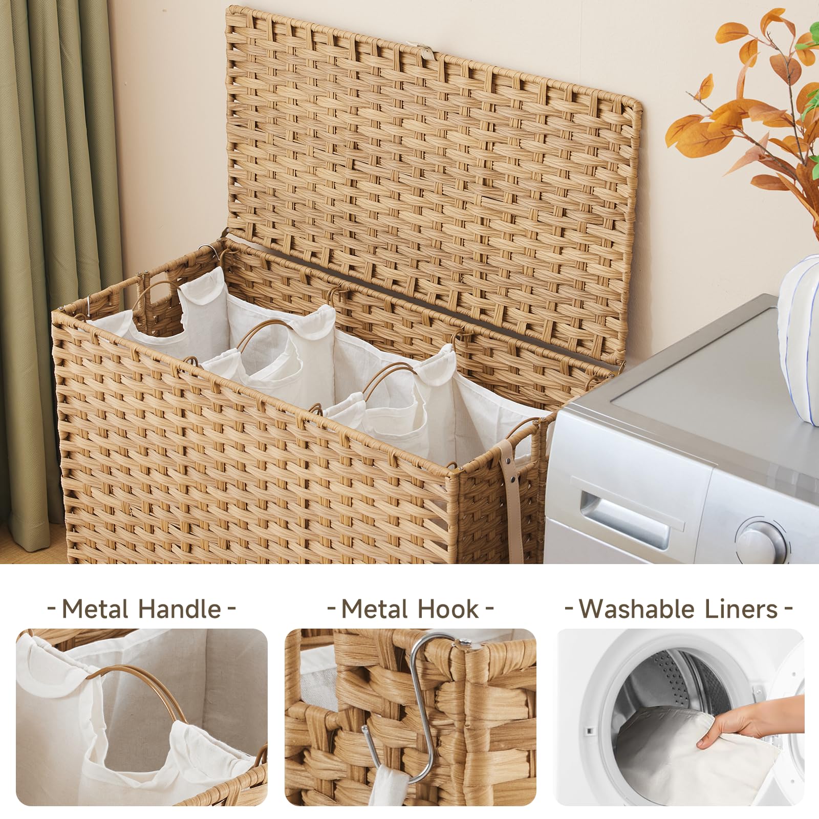 Hiagnete PU leather handles for comfortable maneuvering.