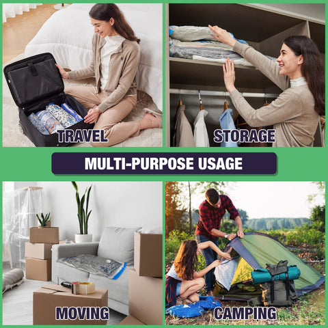 HIBAG 15 Jumbo Vacuum Bags for blankets protect fabrics during storage