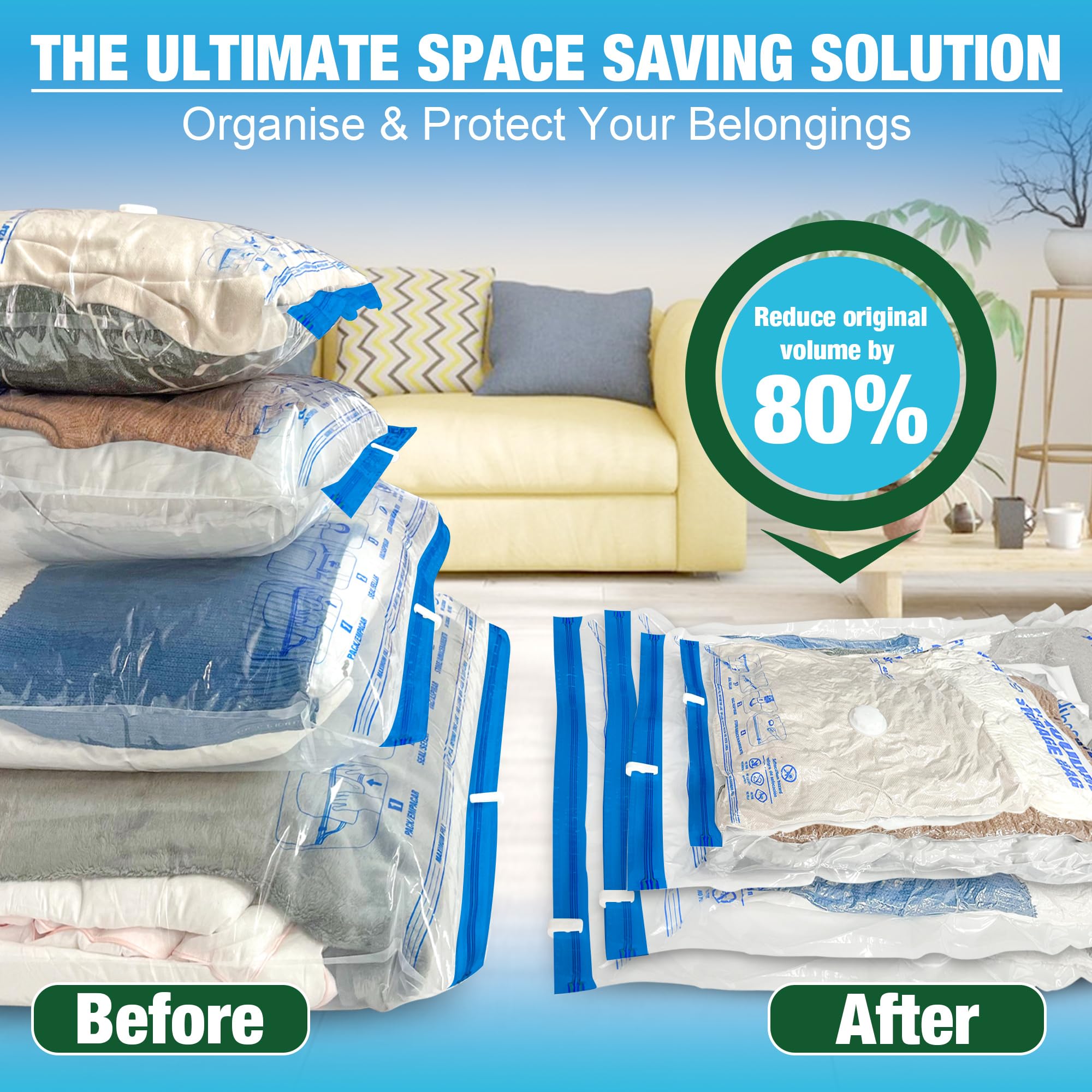 HIBAG double zip seal close-up highlights secure protection from dust and moisture.
