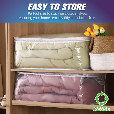 HIBAG king-size comforter fits securely in the large bag