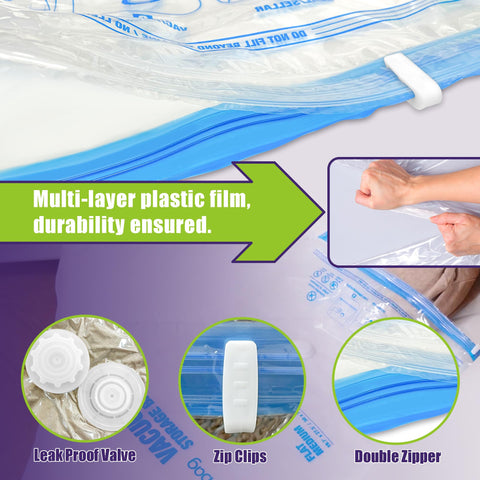 HIBAG durable bags prevent moisture and damage during long term textile storage.