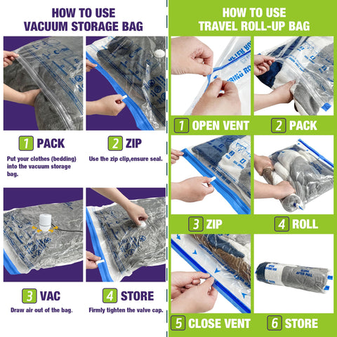 HIBAG jumbo to rollup bags displayed to highlight versatile storage options.