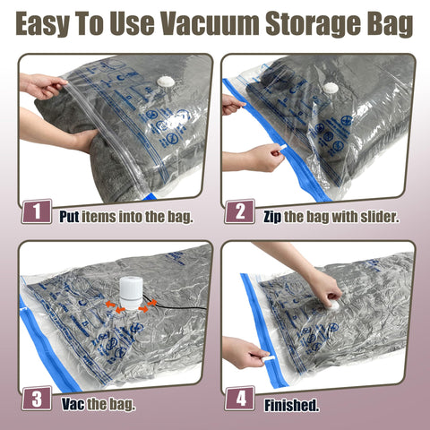 HIBAG bags protect pillows and bedding from dust during storage.