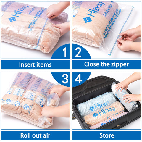 HIBAG yellow-blue indicator shows proper seal for reliable storage