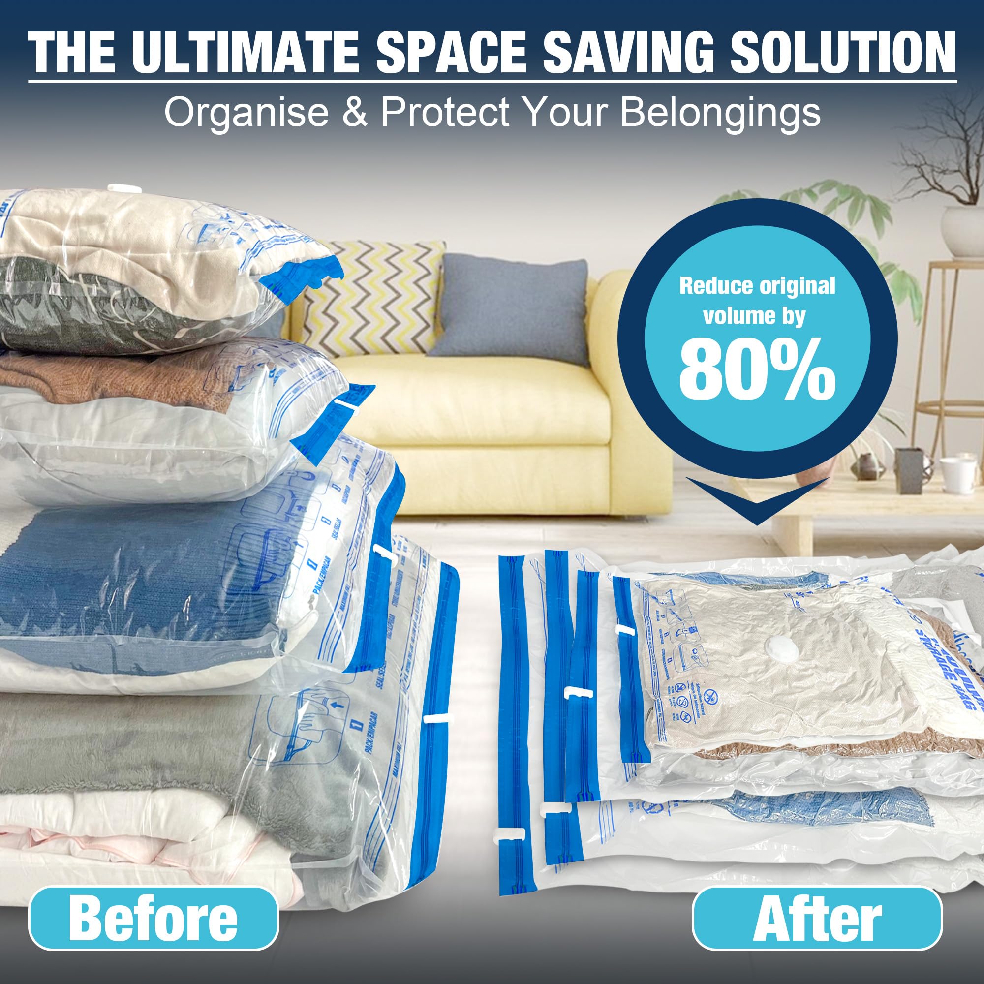HIBAG double-zip and triple-seal design provides secure sealing and easy access