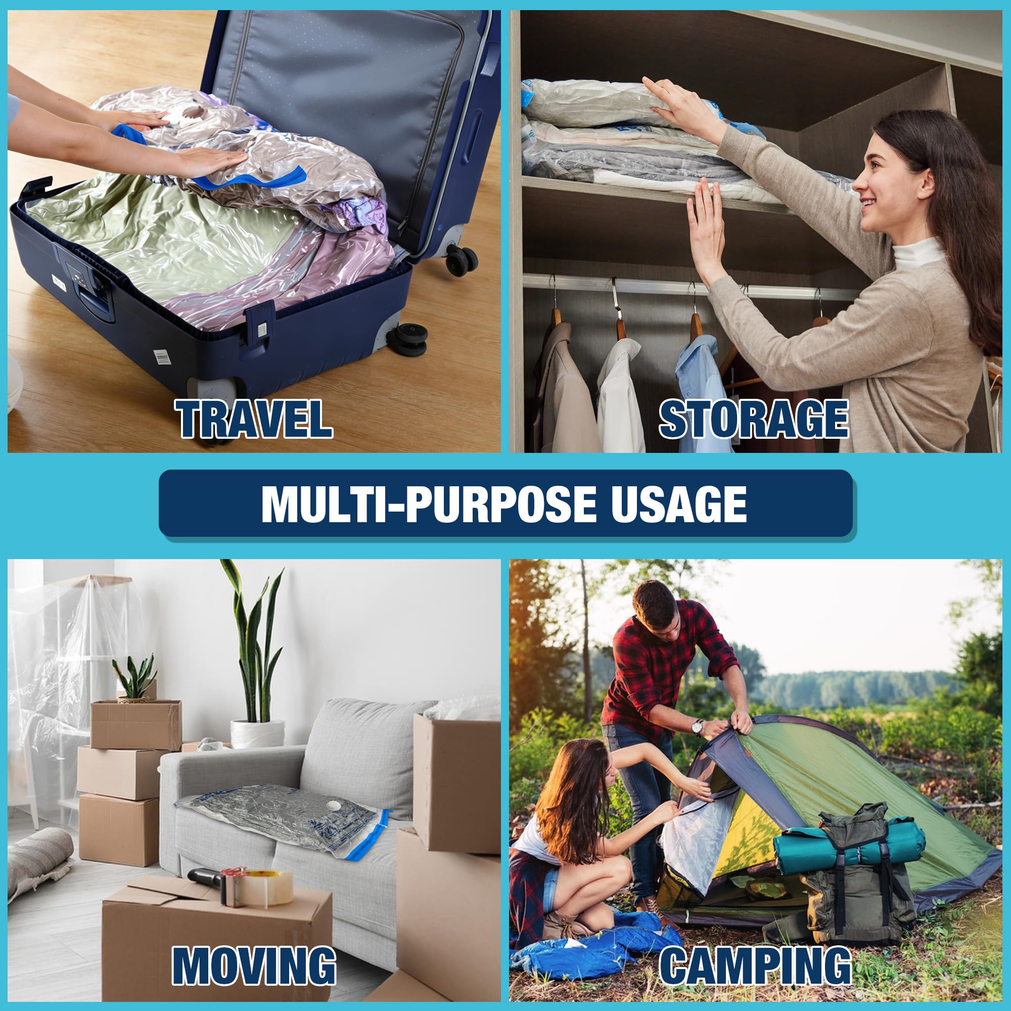 HIBAG pump-included setup for quick, mess-free vacuum sealing at home