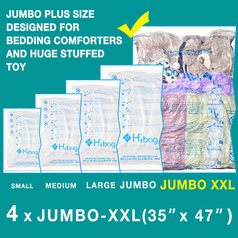 HIBAG XXL bag used for bedding storage, keeping linens organized