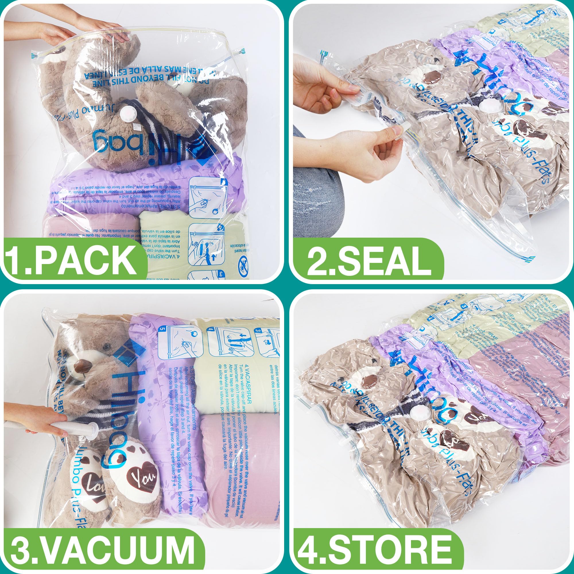 HIBAG XXL bag with comforter demonstrating compact packing for moving