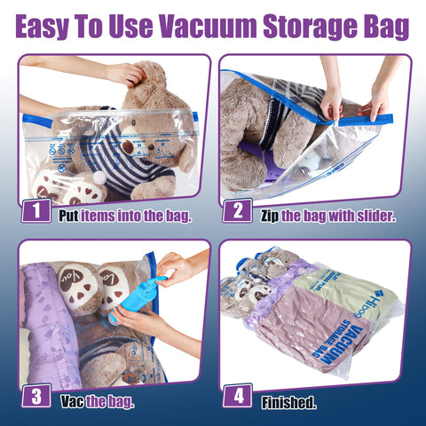 HIBAG XXL bag with color-coded double-zipper highlights secure airtight closure