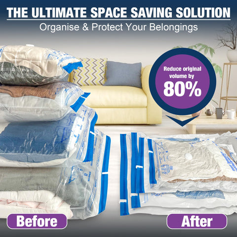 HIBAG XXL extra-thick vacuum seal bag ensures durable reuse and tight compression