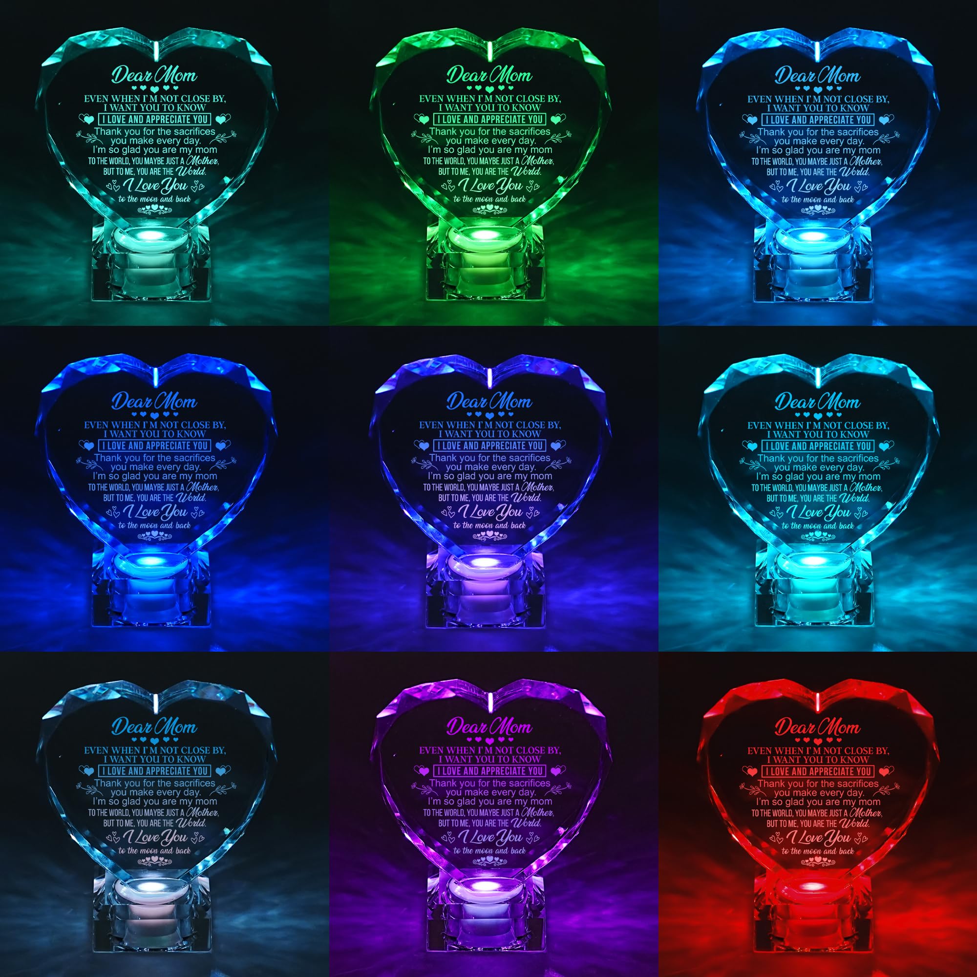 hibeauti crystal heart bedside glow for cozy reading moments.