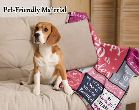 Hibolen easy-care blanket resists shrinkage and fading.