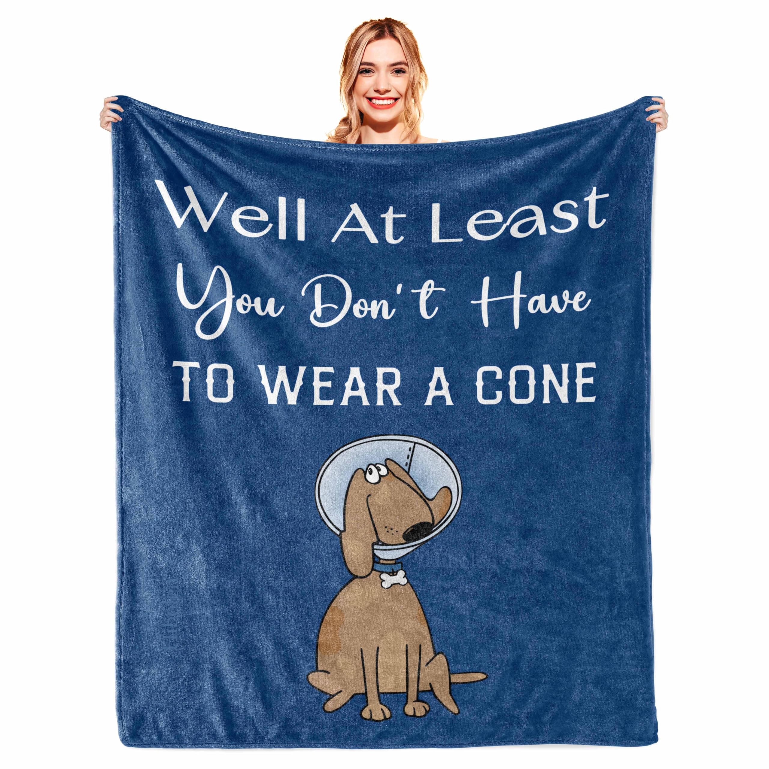 Hibolen get-well blanket cone: soft humor for recovery at home.