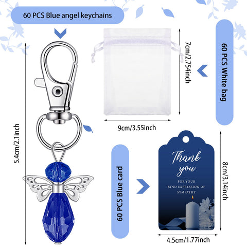 Hicarer blue organza bag, perfect for presenting memorial favors