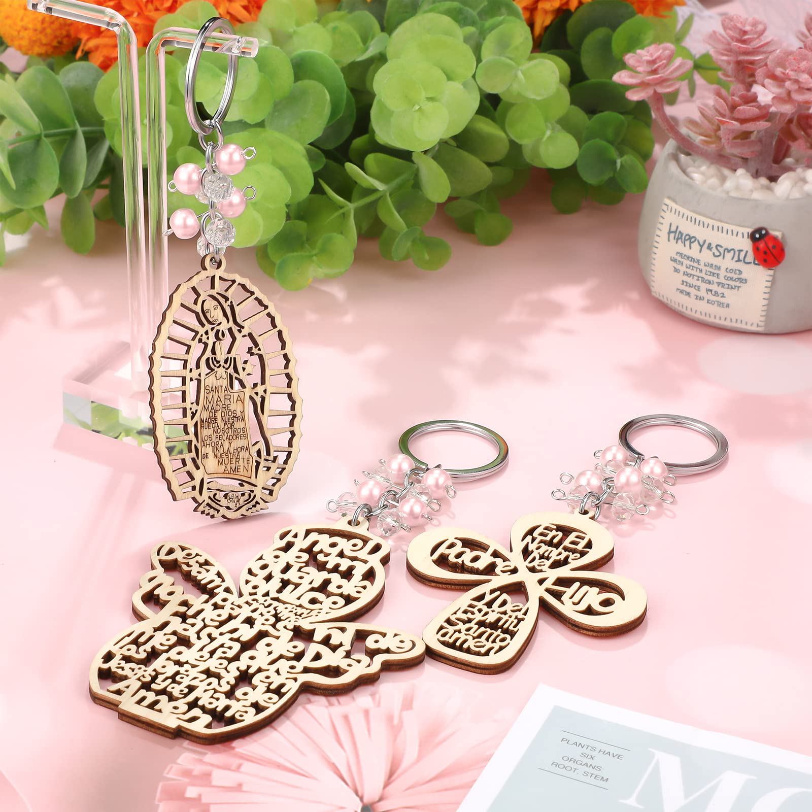 Hicarer prayer card attachment on keychain, adds a meaningful ceremonial touch