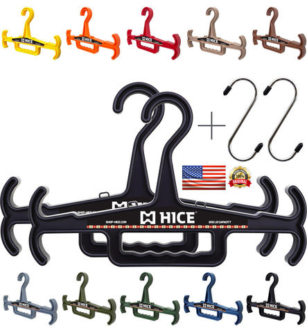 HICE Titan Vest Hanger shows 200 lb capacity for heavy gear organization