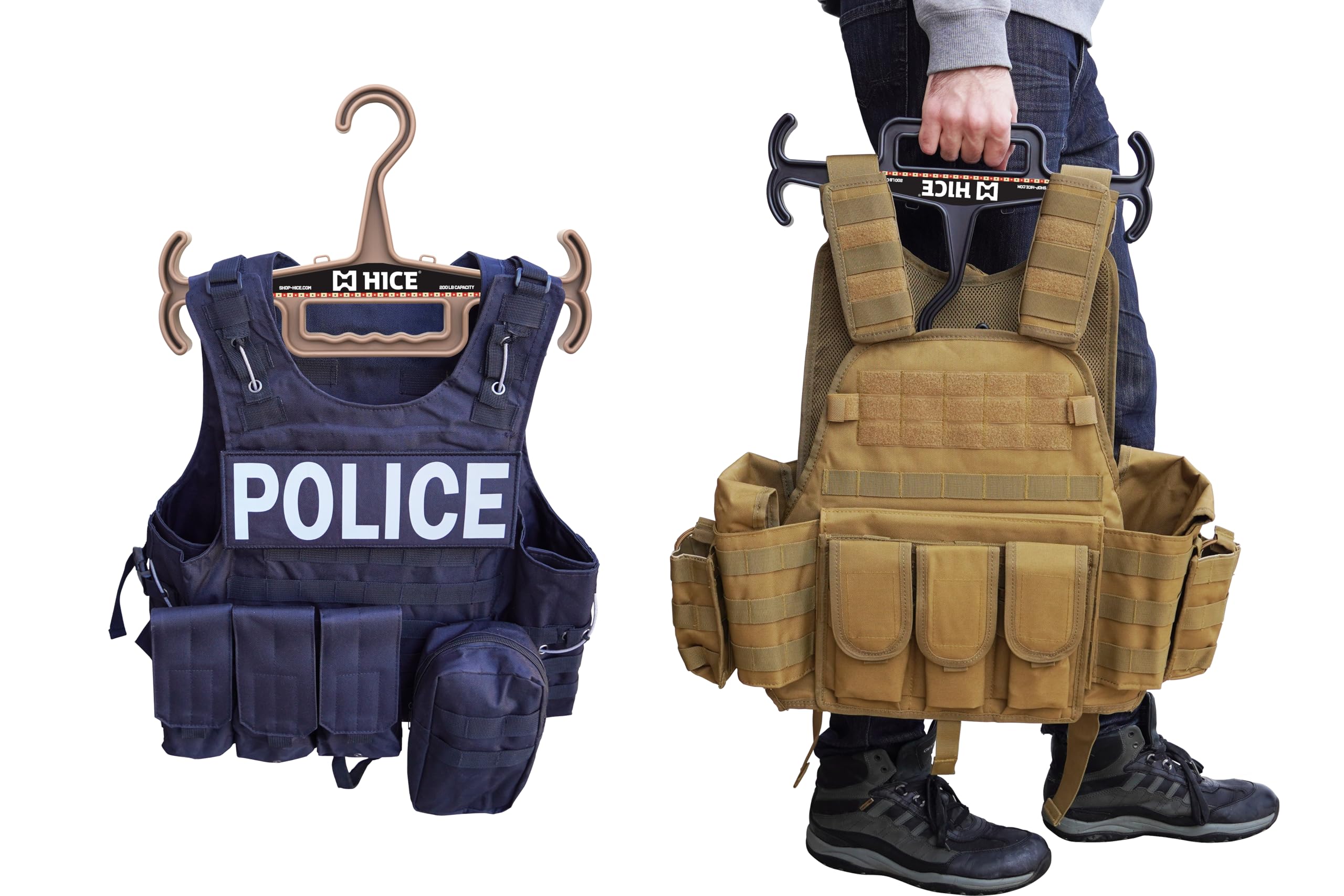 HICE Titan Vest Hanger designed for plate carriers and gear storage